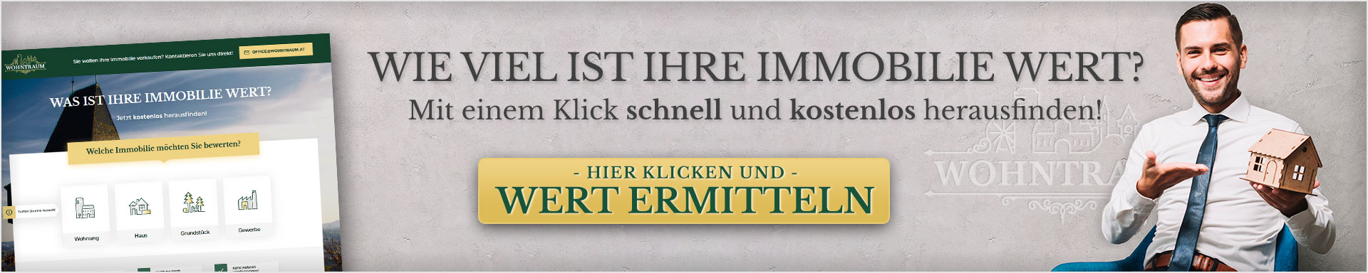 Immobilie online bewerten kostenlos - Wie viel ist Ihre Immobilie wert? Bewerten Sie jetzt schnell, unverbindlich und kostenlos den Wert Ihrer Wohnung, Ihres Hauses, Grundstücks oder Gewerbeobjekts